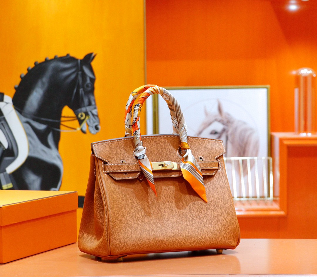 Hermès（爱马仕）Birkin 铂金包 金棕 Togo 全手缝 金扣 30cm
