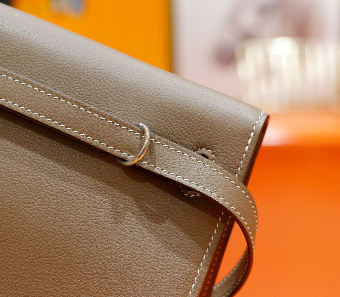 Hermès（爱马仕）Kelly danse 跳舞包 大象灰 Evercolor 全手缝 银扣