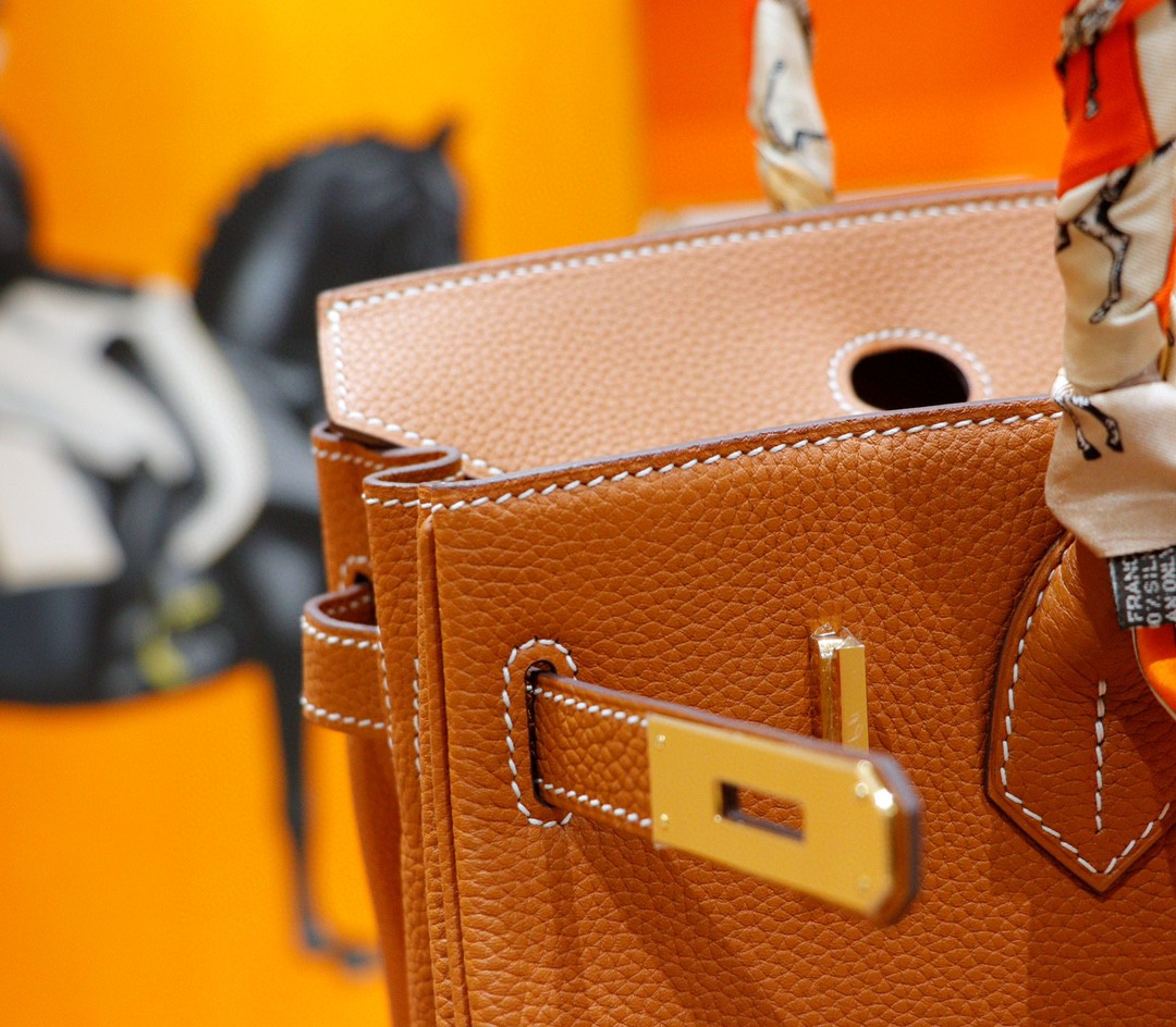 Hermès（爱马仕）Birkin 铂金包 金棕 Togo 全手缝 金扣 30cm