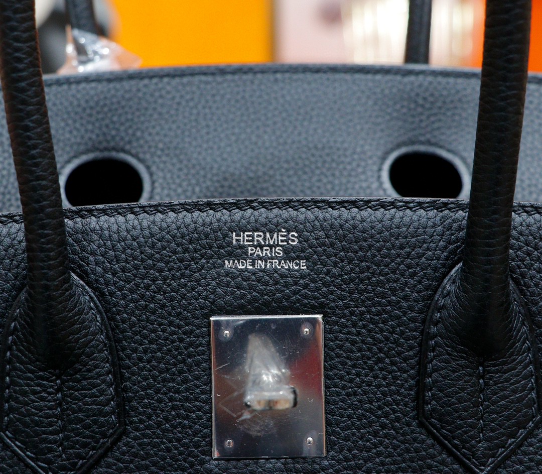 Hermès（爱马仕）Birkin 铂金包 黑色 Togo 全手缝 银扣 35cm