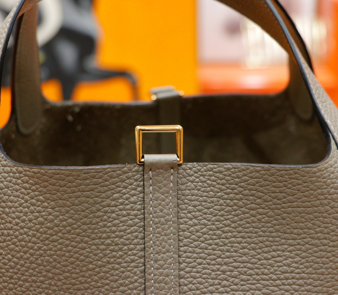 Hermès（爱马仕）Picotin 菜篮子 沥青灰 Togo 全手缝 金扣 22cm