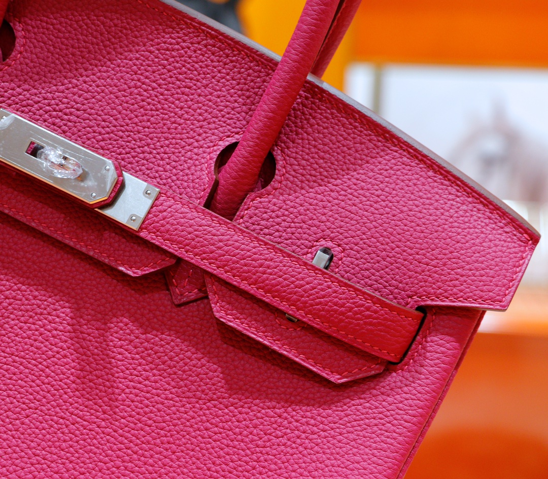 Hermès（爱马仕）Birkin 铂金包 玉兰粉 Togo 全手缝 银扣 30cm