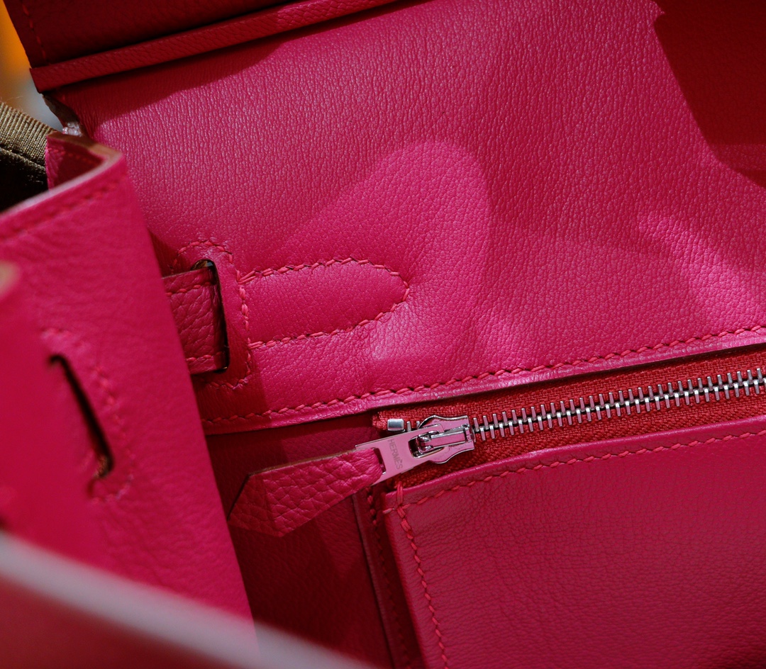 Hermès（爱马仕）Birkin 铂金包 玉兰粉 Togo 全手缝 银扣 30cm
