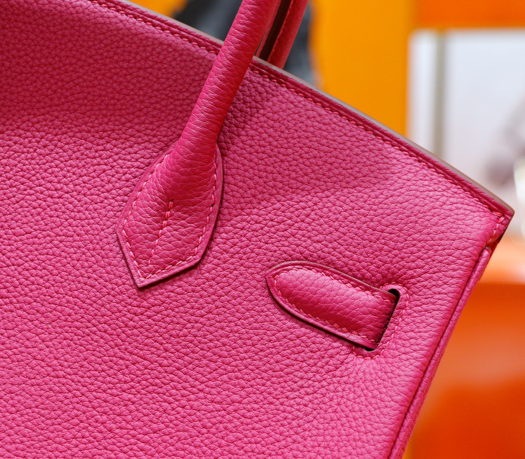 Hermès（爱马仕）Birkin 铂金包 玉兰粉 Togo 全手缝 银扣 30cm