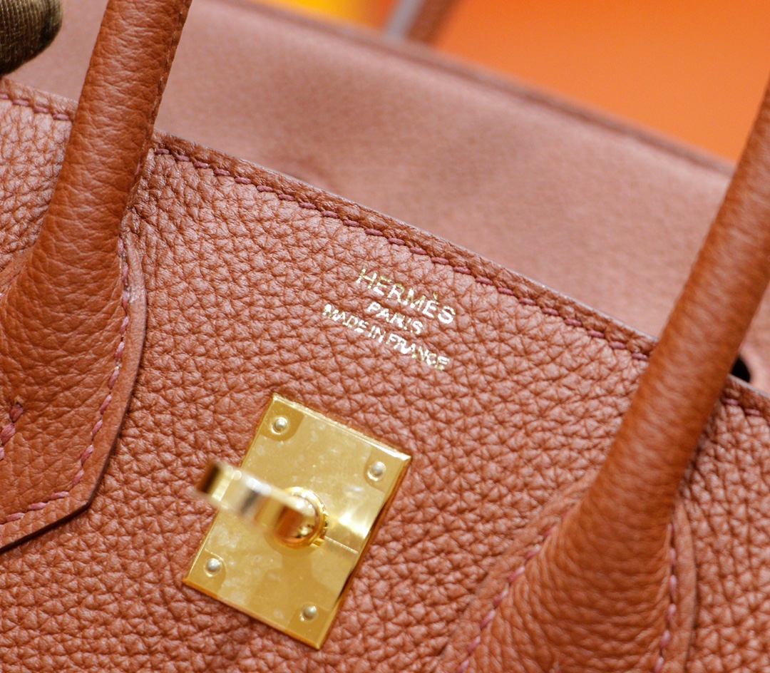 Hermès（爱马仕）Birkin 铂金包 古铜色 Togo 全手缝 金扣 25cm