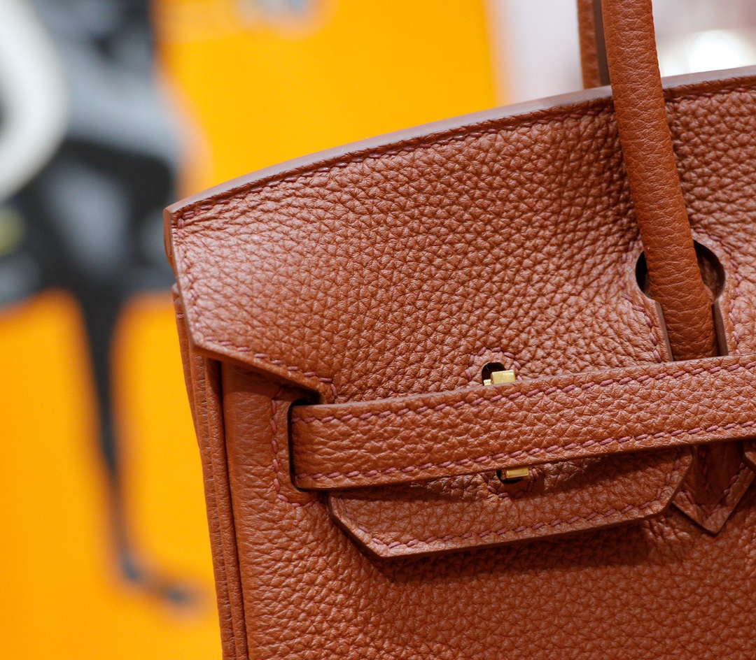 Hermès（爱马仕）Birkin 铂金包 古铜色 Togo 全手缝 金扣 25cm