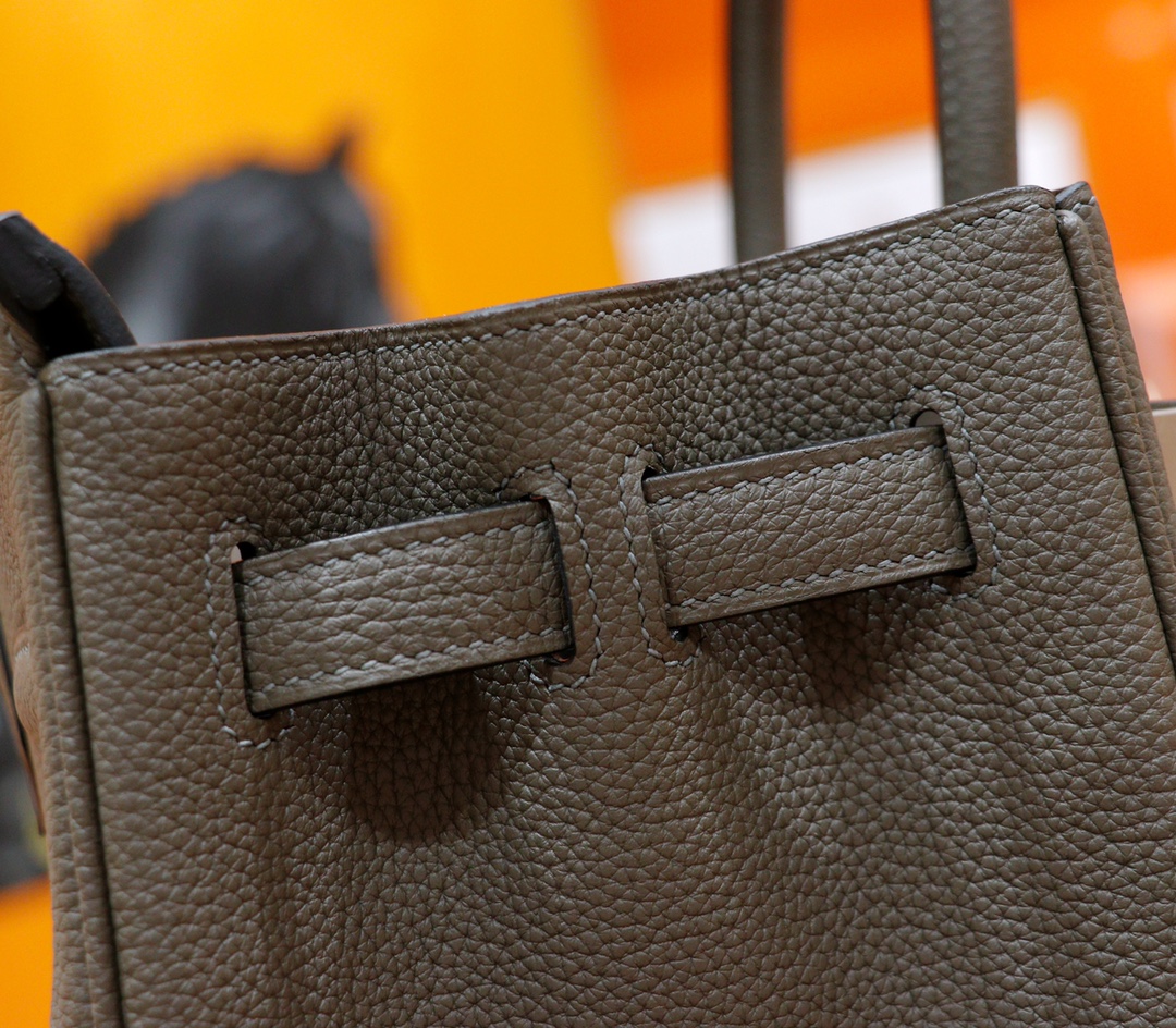 Hermès（爱马仕）Birkin 铂金包 锡器灰 Togo 全手缝 银扣 30cm