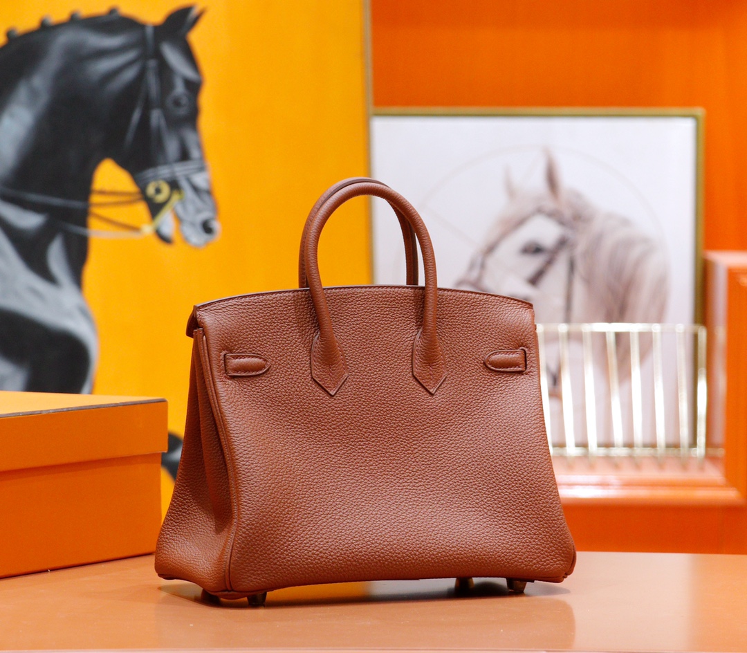 Hermès（爱马仕）Birkin 铂金包 古铜色 Togo 全手缝 金扣 25cm