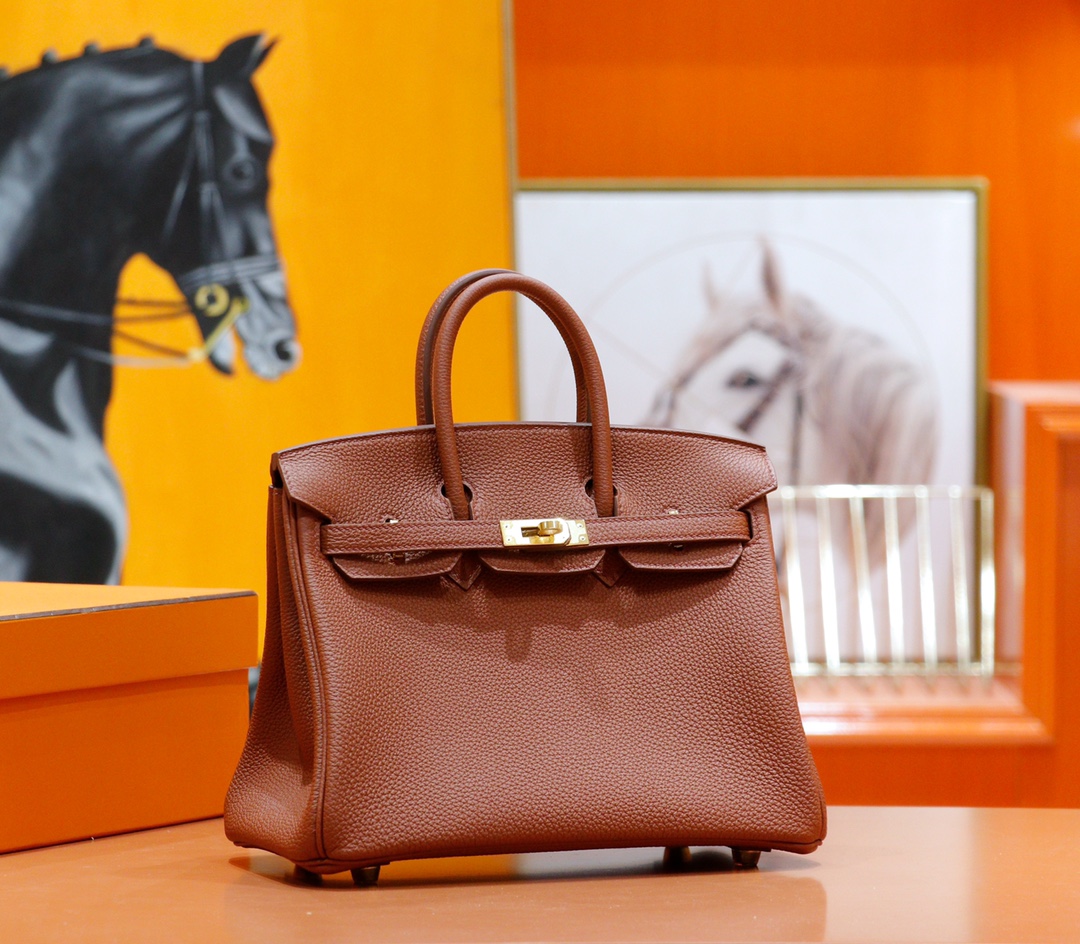 Hermès（爱马仕）Birkin 铂金包 古铜色 Togo 全手缝 金扣 25cm