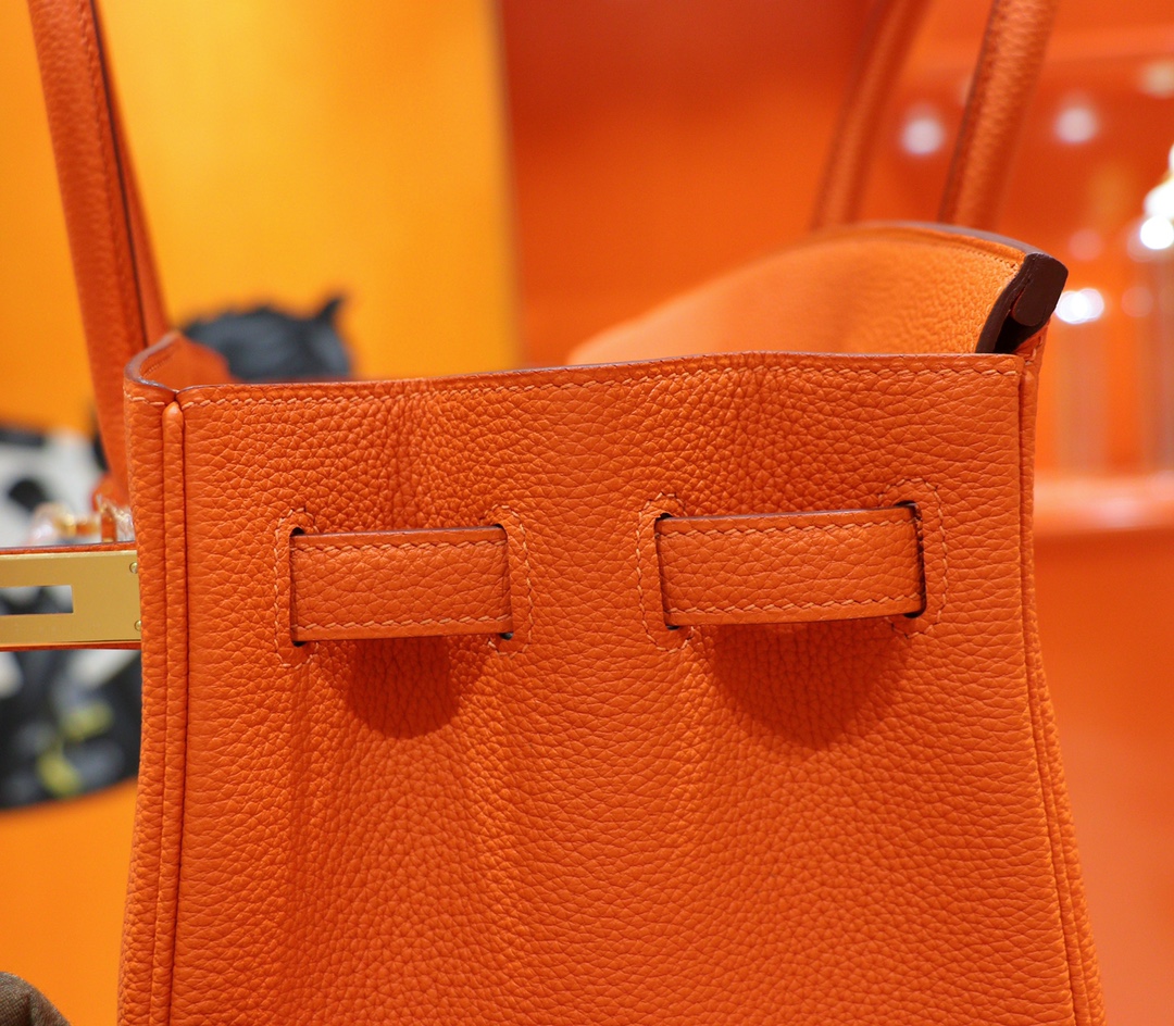 Hermès（爱马仕）Birkin 铂金包 橙色 Togo 全手缝 金扣 35cm