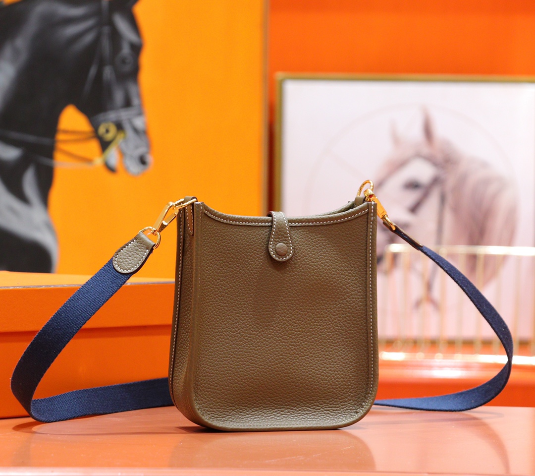 Hermès（爱马仕）Evelyne 伊芙琳 大象灰 Togo 全手缝 金扣 17cm