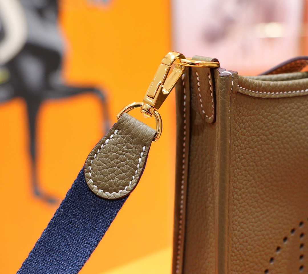 Hermès（爱马仕）Evelyne 伊芙琳 大象灰 Togo 全手缝 金扣 17cm