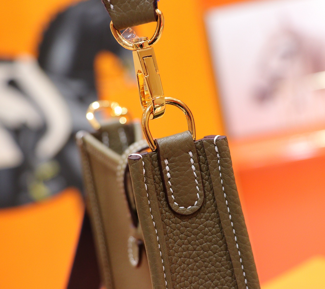 Hermès（爱马仕）Evelyne 伊芙琳 大象灰 Togo 全手缝 金扣 17cm