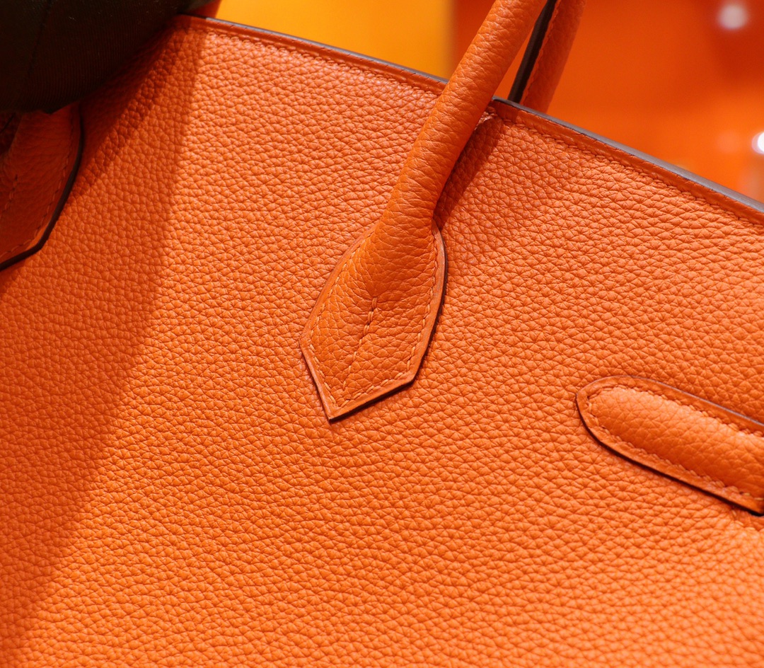 Hermès（爱马仕）Birkin 铂金包 橙色 Togo 全手缝 金扣 35cm