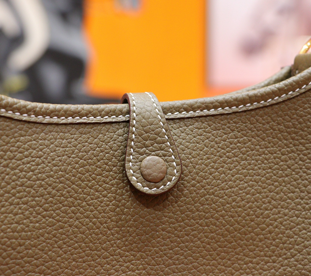 Hermès（爱马仕）Evelyne 伊芙琳 大象灰 Togo 全手缝 金扣 17cm