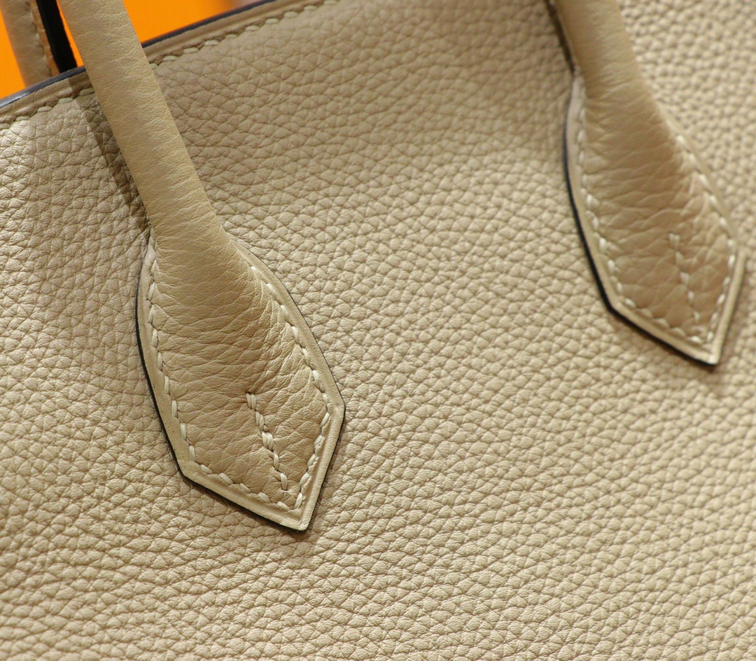 Hermès（爱马仕）Birkin 铂金包 风衣灰 Togo 全手缝 小牛皮 银扣 25cm