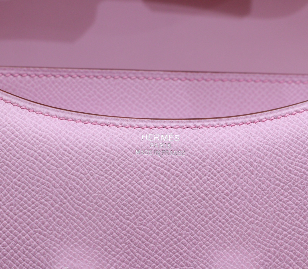 Hermès（爱马仕）Constance 康斯坦斯 锦葵紫 Epsom 全手缝 银扣 18cm