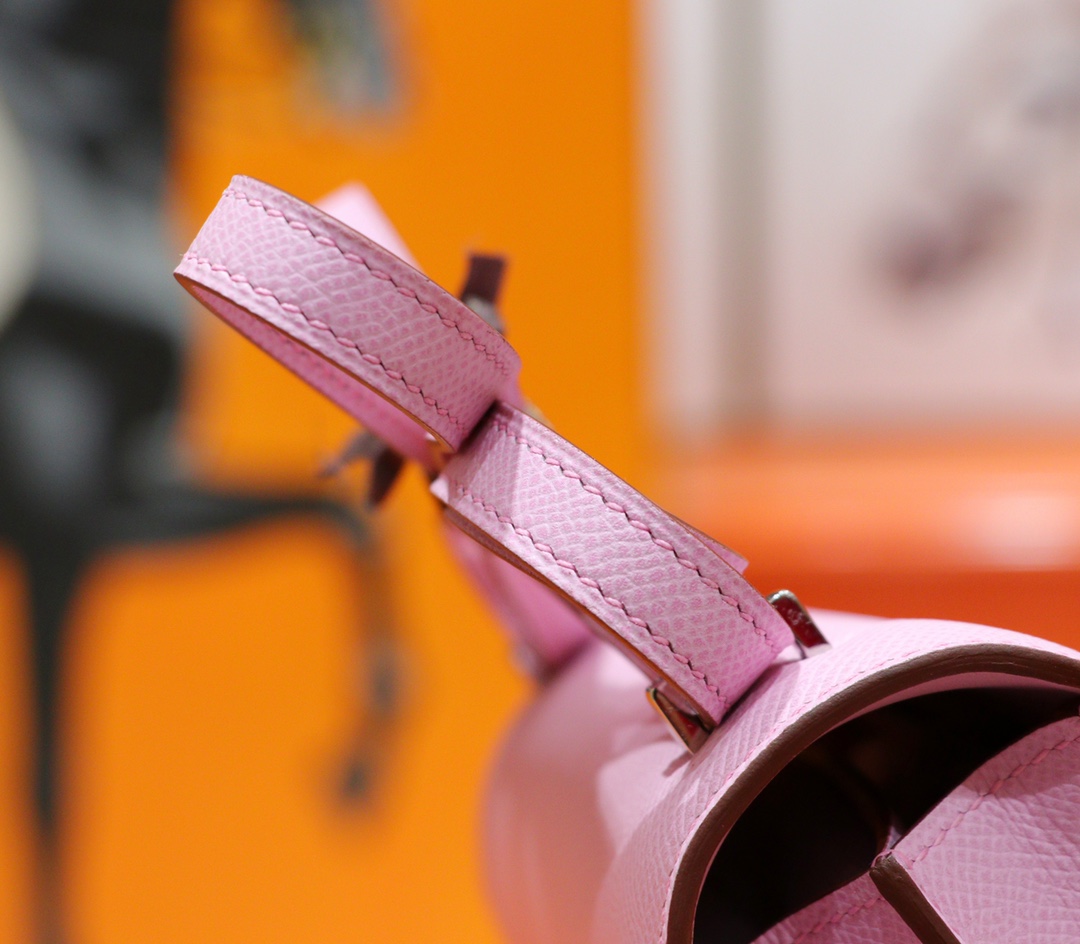 Hermès（爱马仕）Constance 康斯坦斯 锦葵紫 Epsom 全手缝 银扣 18cm