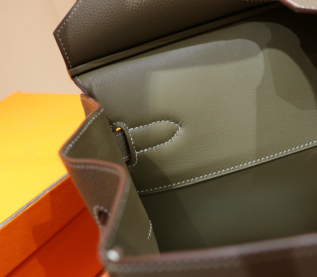 Hermès（爱马仕）Birkin 铂金包 大象灰 Togo 全手缝 金扣 42cm