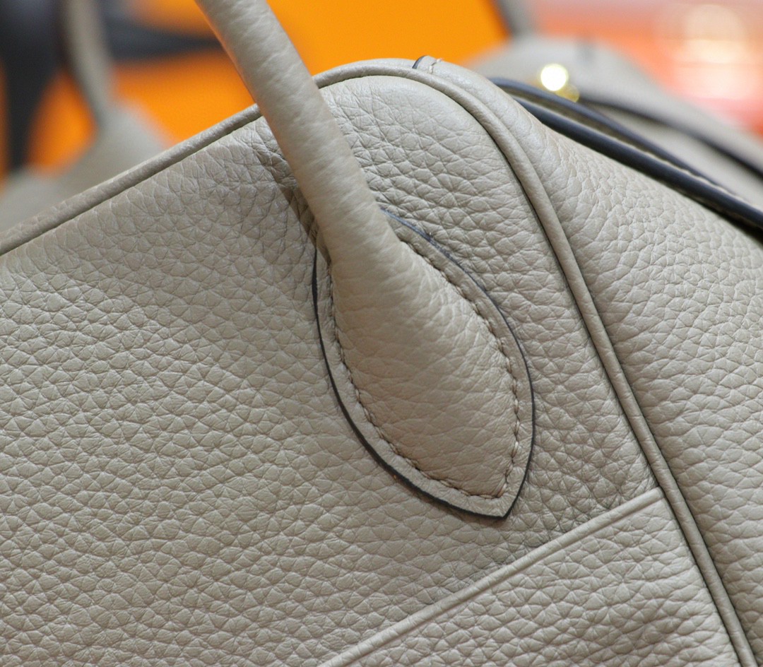 Hermès（爱马仕）Lindy 琳迪包 沥青灰 Togo 小牛皮 全手缝 金扣 30cm