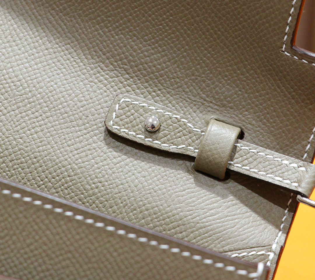 Hermès（爱马仕）Kelly ToGo 大象灰 Epsom 小牛皮 全手缝 银扣