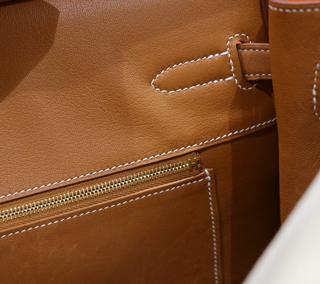 Hermès（爱马仕）Birkin 铂金包 金棕色 Swift 小牛皮 全手缝 金扣 30cm