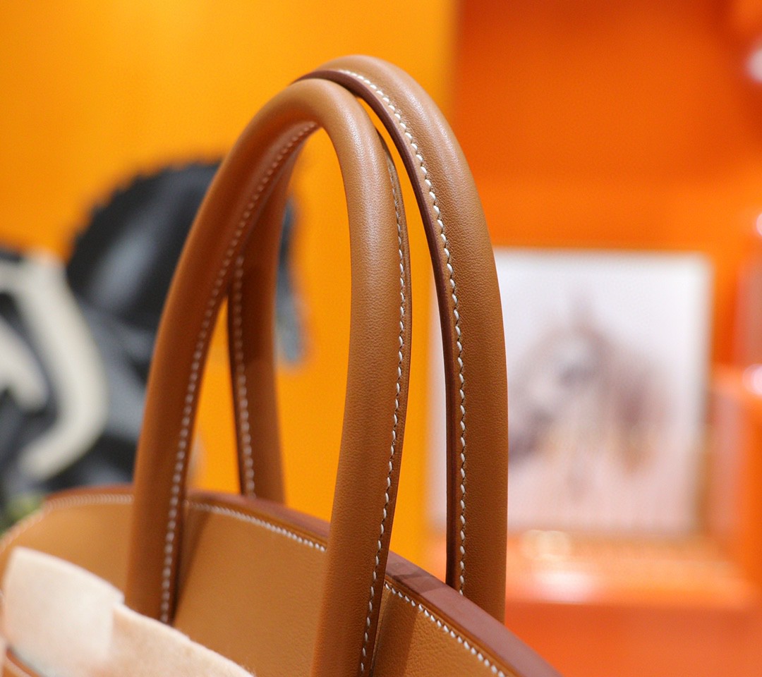 Hermès（爱马仕）Birkin 铂金包 金棕色 Swift 小牛皮 全手缝 金扣 30cm