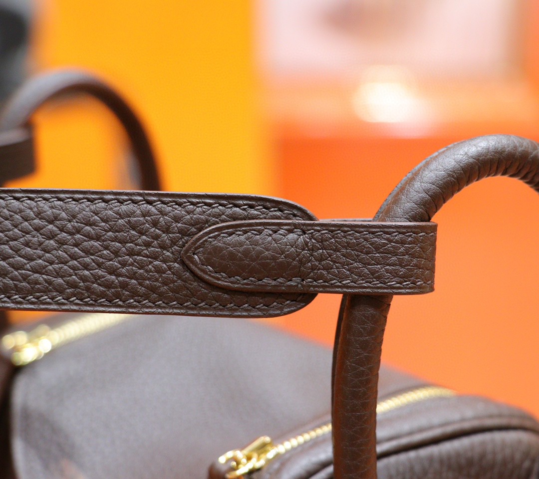 Hermès（爱马仕）Mini Lindy 迷你琳迪包 乌木色 Togo 小牛皮 全手缝 金扣 20cm