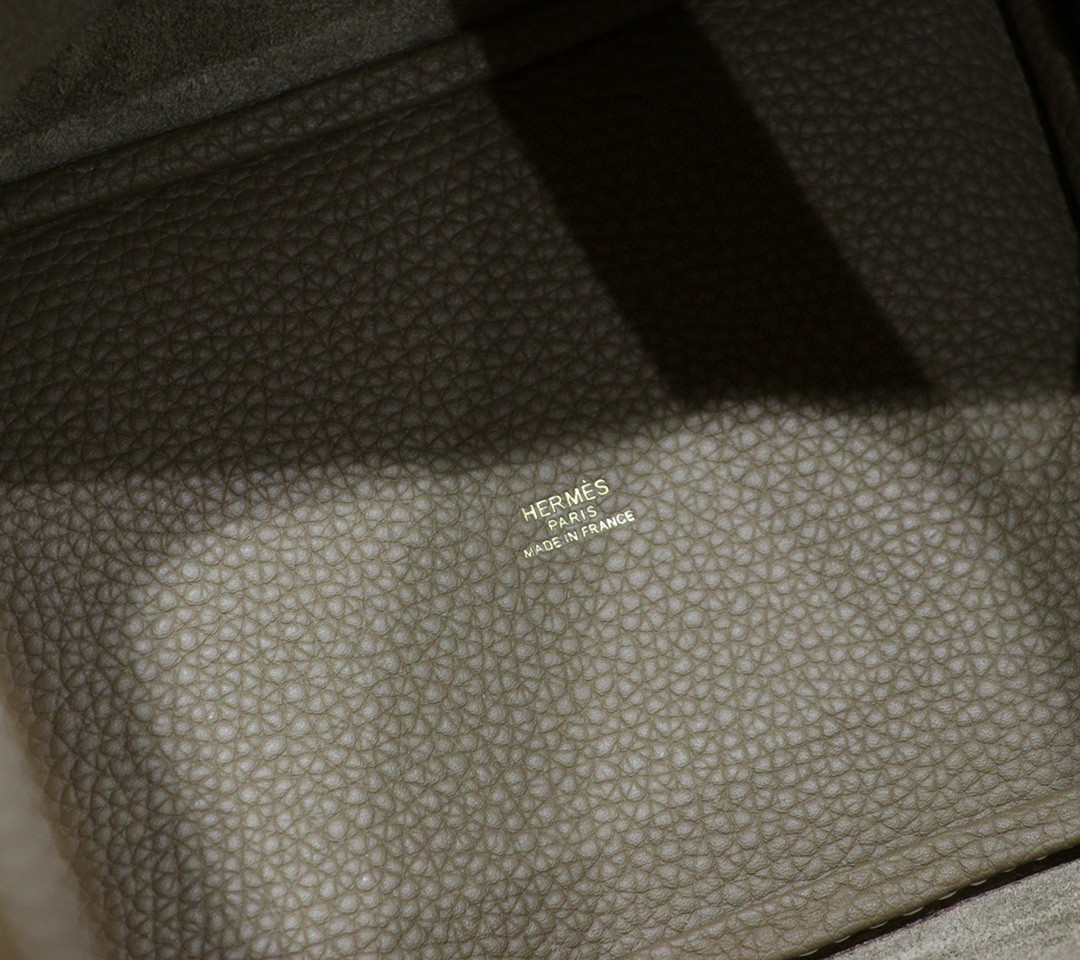 Hermès（爱马仕）Picotin 菜篮子 大象灰 Togo 小牛皮 全手缝 金扣 18cm
