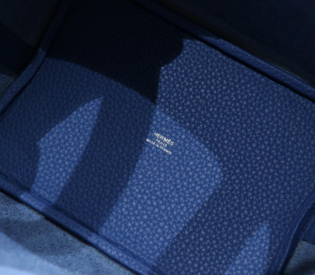 Hermès（爱马仕）Picotin 菜篮子 玛瑙蓝 Togo 全手缝 小牛皮 银扣 18cm