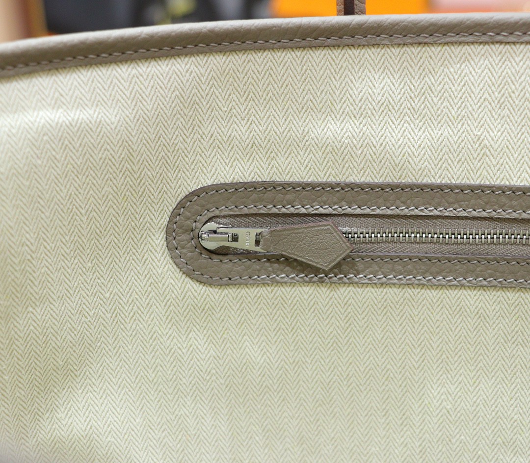 Hermès（爱马仕）Gardenparty 花园包 沥青灰 小牛皮 全手缝 银扣 36cm