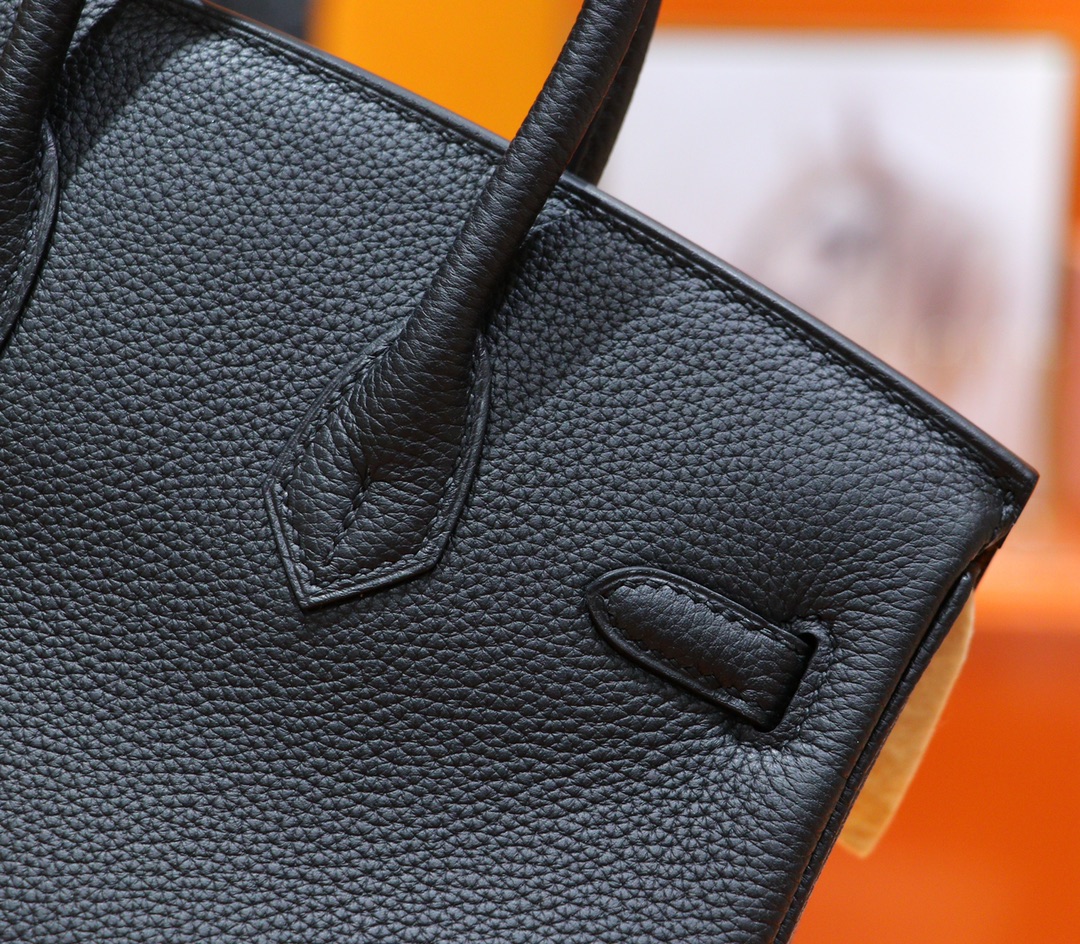 Hermès（爱马仕）Birkin 铂金包 黑色 Togo 全手缝 小牛皮 金扣 25cm