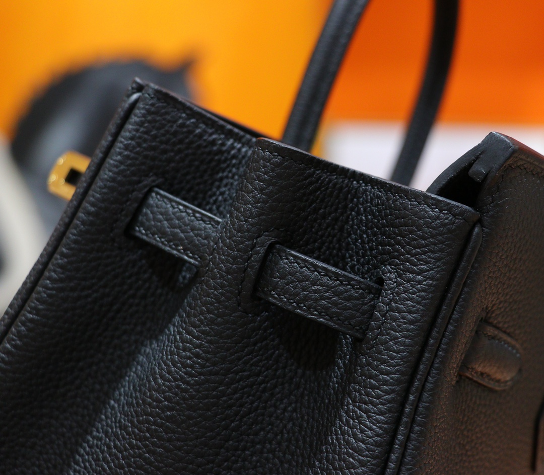 Hermès（爱马仕）Birkin 铂金包 黑色 Togo 全手缝 小牛皮 金扣 25cm