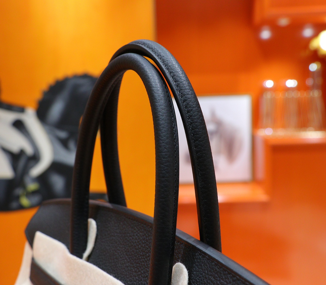 Hermès（爱马仕）Birkin 铂金包 黑色 Togo 小牛皮 全手缝 银扣 35cm