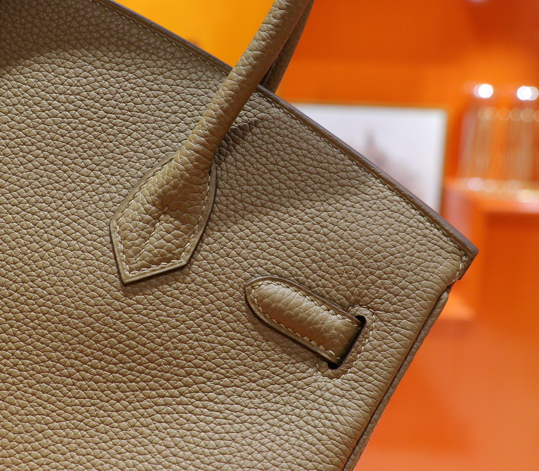 Hermès（爱马仕）Birkin 铂金包 威马犬米色 Togo 小牛皮 全手缝 金扣 30cm
