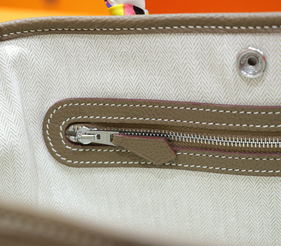 Hermès（爱马仕）Gardenparty 花园包 大象灰 Togo 小牛皮 全手缝 银扣 30cm