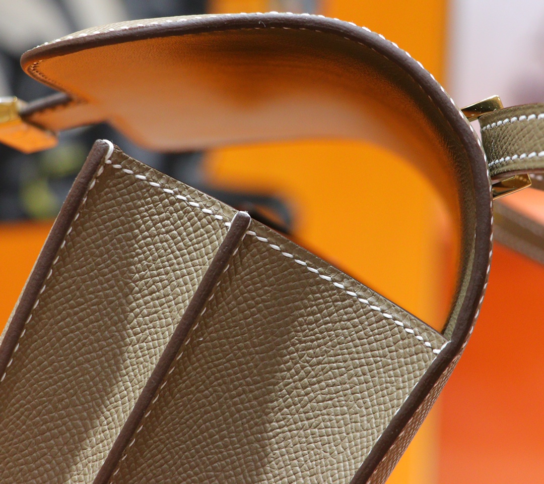 Hermès（爱马仕）Constance 空姐包 大象灰 Epsom 小牛皮 全手缝 金扣 19cm