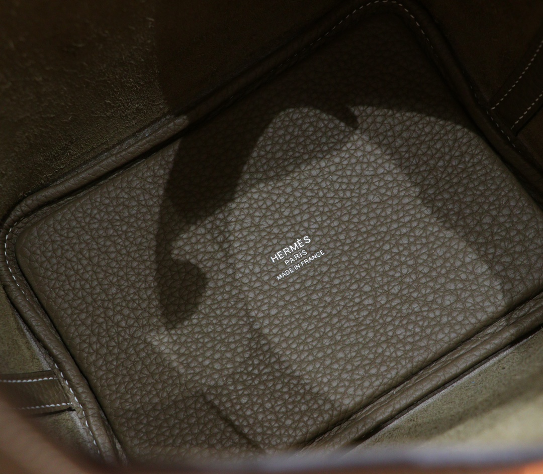 Hermès（爱马仕）Picotin 菜篮子 大象灰 Togo 小牛皮 全手缝 银扣 18cm