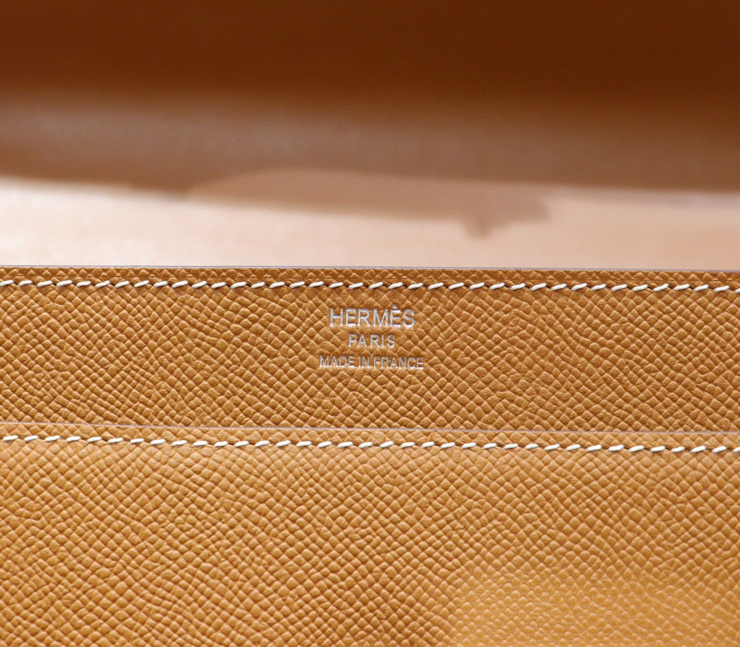 Hermès（爱马仕）Verrou 机枪包 金棕色 Epsom 全手缝 小牛皮 银扣 21cm